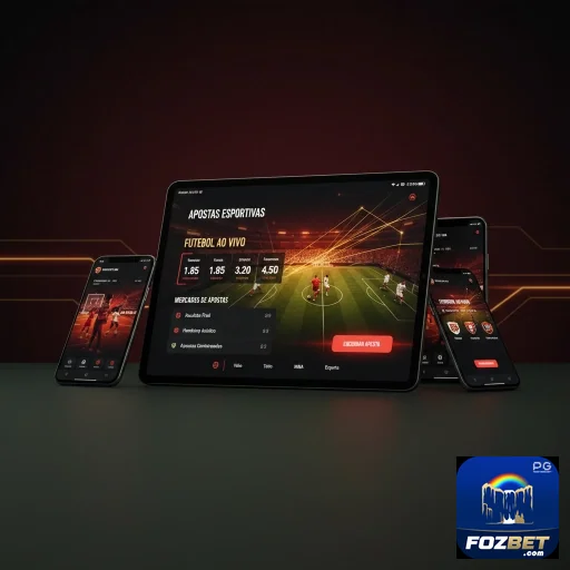 Interface de apostas esportivas ao vivo na fozbet.