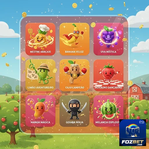 Interface de serviços VIP da fozbet com jogos de slots.