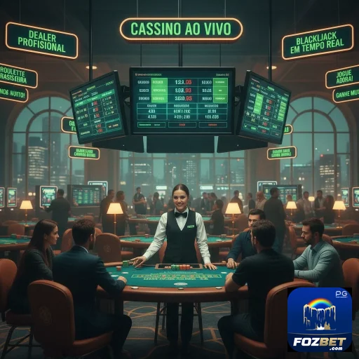 Jogadores em cassino ao vivo da fozbet com dealer profissional.