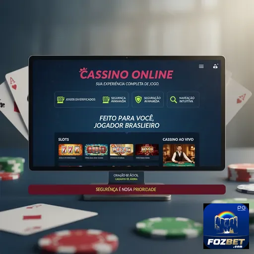 Exibição da fozbet com interface de cassino online VIP.