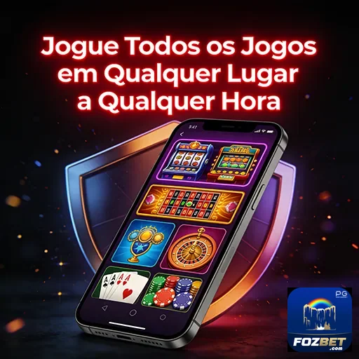 Jogador acessando slot games na plataforma fozbet.