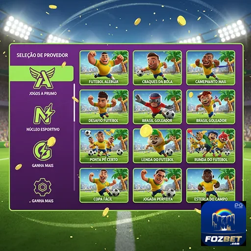 Variedade de jogos de slot disponíveis no Fozbet.