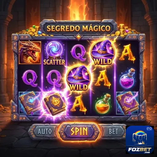 Jogos de slot do fozbet com tema mágico e recursos especiais.
