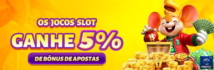 Personagem de jogo animado com bônus para slots na fozbet.