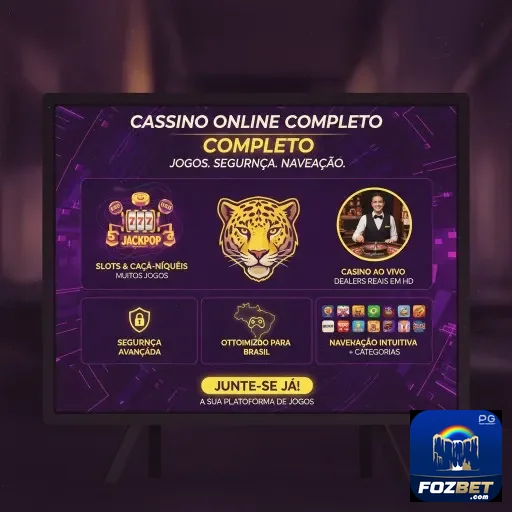 Interface de slots e caça-níqueis no fozbet.